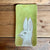 Fat, serveringsfat, lys grønn hare, ca 20*10 cm