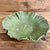 Skål grønn med bølgete kanter, 17 cm