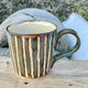 Kopp med striper, blå-brun