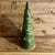 Juletre grønn, stående, med hull, ca 28 cm