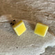 Små firkant, lys gul glans, 7 mm