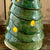 Juletre grønn, stående, med hull, ca 20 cm