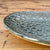 Oval fat, grå effekt, med blondemønster, 27 * 17 cm