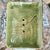 Såpeskål transparent grønn med seljeblad, 11*8,5 cm