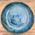 Skål turkis stein, skyblå inni 21 * 6,5 cm