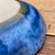 Skål med kråkebolle mønster, lys blå, 13 cm