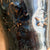 Kopp skyblå, brun effekt, med hank, 150 ml