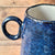 Vase fjord blå, høyde 19 cm