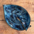 Såpeskål, skål, blå, blad, 16*11 cm