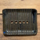 Såpeskål rustikk med striper, 12*9 cm