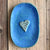 Såpeskål Lagune blå hjerte, ca 14*10 cm