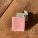 Geometric små firkant, rosa, glans, ca 0,5 cm