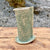 Vase / mugge Hvit Dot, turkis stein, 16 cm