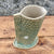 Vase / mugge Hvit Dot, turkis stein, 16 cm